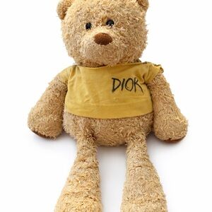 Hershey wearing Dior shirt Tan Teddy Bear Toy